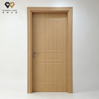 Porte intérieure moderne en WPC creux, surface lisse, ignifuge, résistante à l'humidité et anti-étirement, pour chambre à coucher – Nouveauté !
