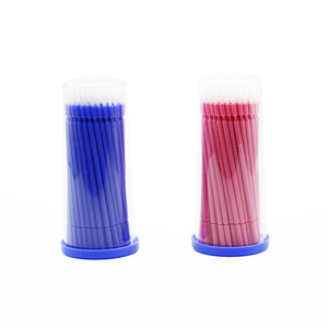 Applicateur portable à long manche en microfibre, micro-brosses et micro-pinces pour gel dentaire, brosses jetables colorées en fibres - Product Image 1