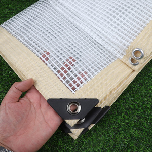 160gsm Rejilla transparente de diferentes colores Impermeable Carnoso Refugio de lluvia Shantytown Carrito al aire libre Patio Jardín Lona - Product Image 2
