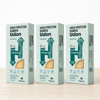 Nouilles Ramen Udon à base de protéines végétales, 22g, saveur miso, véganes, non frites, aliment instantané