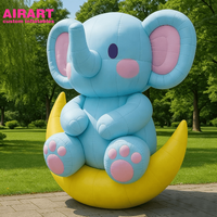 Statue d'éléphant gonflable pour la décoration des parcs, ballon d'éléphant bébé personnalisé pour la décoration de scène