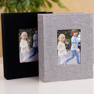 Album photo recouvert de tissu, albums photo à glissière, albums photo de mariage, de bébé, de famille, d'anniversaire, rangement de photos - Product Image 3