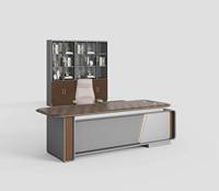 Bureau de direction moderne en bois, mobilier de bureau personnalisé OEM pour PDG, confort et style contemporains