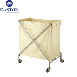 Prix de gros Chariot à linge pour chambre d'hôtel et ménage Hôtel Chariot à linge en métal - Product Image 3