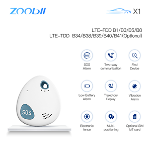 Rastreador GPS para Idosos Anti-Perda com Detecção de Queda, Botão de Pânico SOS, Prevenção de Quedas e Assistência de Emergência GSM/WiFi/GPRS com Posicionamento para PC - Product Image 1