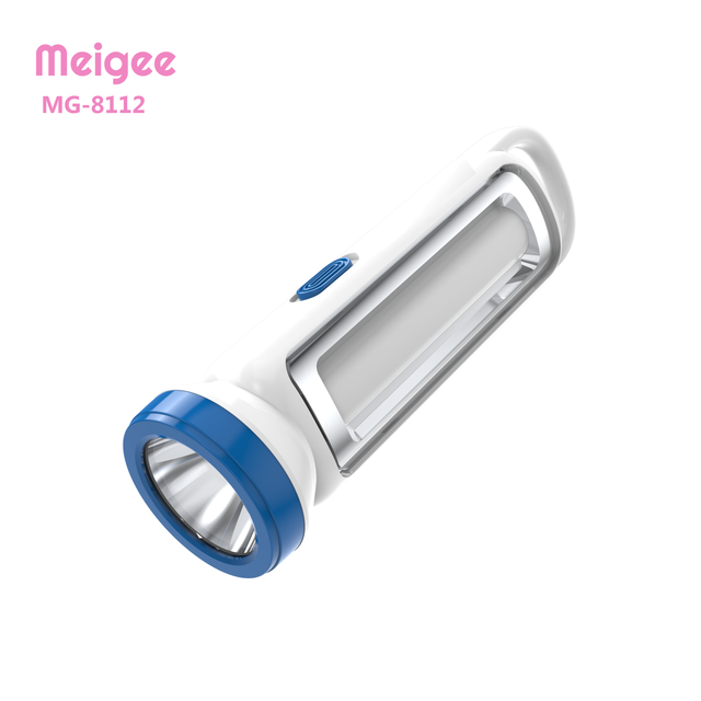 Portable Mini LED Torch Flashlight Lightweight with USB Charging ABS Body Multi-Function for Outdoor & Camping Emergency Use