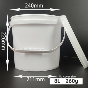 Durable 2 galones <span class=keywords><strong>con</strong></span> asa de tapa LOGO personalizado Contenedor de embalaje Cubo de plástico grueso de 8 <span class=keywords><strong>litros</strong></span> - Product Image 3
