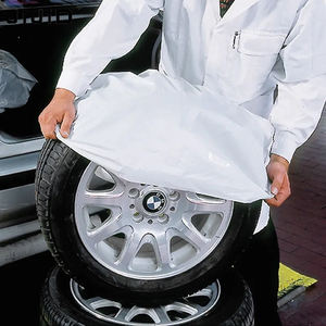 לוגו מותאם אישית חובה כבדה חתוך שקית ניילון צמיג עם חותמת ידית אחיזה בצד גוסט עמיד למים אריזת אחסון - Product Image 2