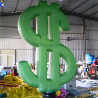 Danseur gonflable en forme de dollar américain, danseur de ballon K1027