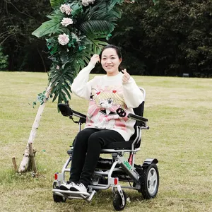 2024 Popular Automatic Folding Best Mobile Wheelchair For Disabled