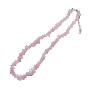 <span class=keywords><strong>Collier</strong></span> à breloques en pierre de quartz rose <span class=keywords><strong>collier</strong></span> de pierres irrégulières pour femmes bijoux de style bohème - Product Image 2