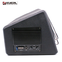 Caisse de subwoofer audio active haute performance pour voiture, subwoofer portable de 10 pouces en forme de trapèze pour voiture
