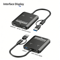 Carte de capture audio-vidéo AV, convertisseur AV vers USB/HDMI 2-en-1, compatible avec les téléviseurs intelligents de 85 pouces, les systèmes de cinéma maison, la télévision