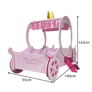 rosa principessa telaio del <span class=keywords><strong>letto</strong></span> a tema fiabesco ragazze <span class=keywords><strong>letto</strong></span> a baldacchino in legno per bambini <span class=keywords><strong>letto</strong></span> per bambini - Product Image 3