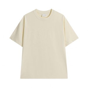 เสื้อยืดแขนสั้นคอตตอนแท้ 280 กรัม ดีไซน์ใหญ่ ทรงหลวม แบรนด์แฟชั่นผู้ชาย สีขาวล้วน ขายส่ง - Product Image 6