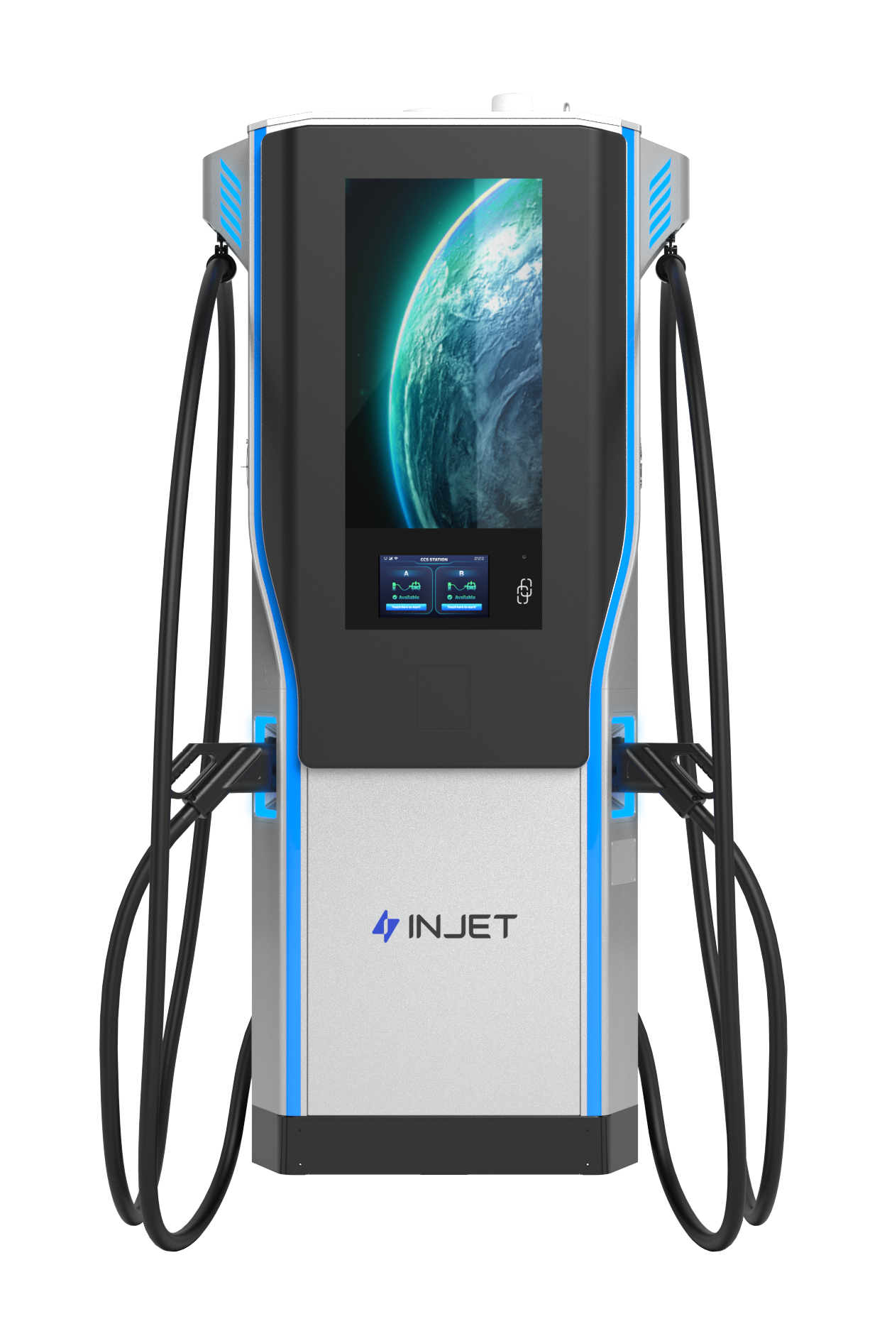 INJET Cargador DC Factory-Direct Super EV Charger 60-320kW Dual CCS 1/CCS 2 Interfaces Extra-Large Display Advertising Screen · image 2