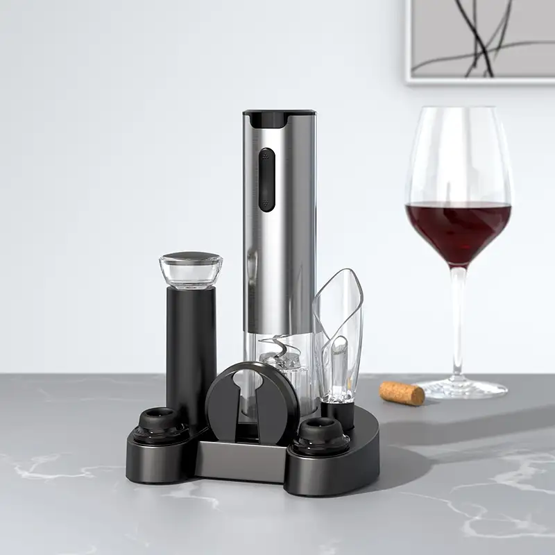 Kit de abridor de botellas de vino eléctrico, automático, recargable por USB, con tapón de vino y vertedor de vino, el más vendido en Amazon