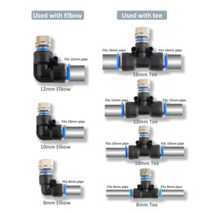 Nhanh chóng điều chỉnh hệ thống làm mát vòi phun áp suất thấp hình quạt 8mm Đầu nối vòi phun sương tưới vườn phun - Product Image 4