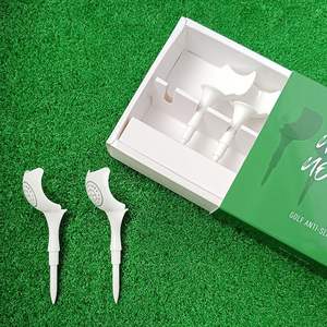 ลูกกอล์ฟแบบนำกลับมาใช้ใหม่ได้4ลูกทีออฟพลาสติกบินตรงสำหรับคนขับและเตารีด - Product Image 1