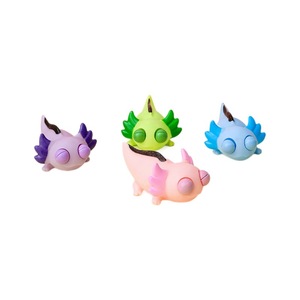 2025 Novelty TPR Fidget Squishy Animal Eye Popping Out Axolotl <b>Squeeze</b> Spit Eyes Winkle Stress Relief Toys - Product Image 4