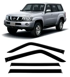 Accessoires de voiture pour Nissan Patrol Y61 1998 2002 2004 Déflecteur de fenêtre Visière de porte Weather Shield Sun Rain Guard