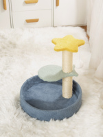 Jouets pour chats Happy Cat, arbre à chat interactif en forme de fleur, vente en gros, griffoir en bois pour chat