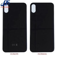 Remplacement de fenêtre arrière grand trou pour porte de couverture de batterie de panneau de verre arrière d'iPhone Xr