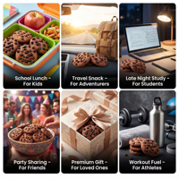 Vente en gros de biscuits aux pépites de chocolat américains personnalisés, plusieurs options de formule, fabricants OEM de biscuits au chocolat