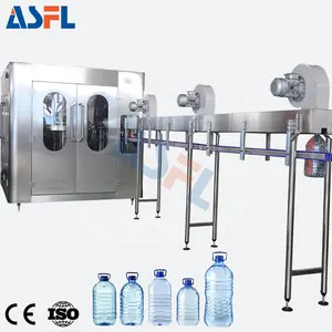 3 en 1 máquina de rellenar plástica rotatoria automática del agua de botella del animal doméstico para el agua mineral pura purificada