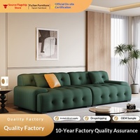 Ensemble de canapés en tissu Rochefort, design moderne et minimaliste, pour petits salons, usage domestique, sectionnel droit, directement de l'usine