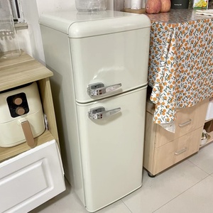 Refrigerador <span class=keywords><strong>Retro</strong></span> de 78L, Refrigerador Pequeño de Estilo Francés para el Hogar, Ahorrador de Energía, Gran Venta - Product Image 2