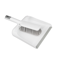 Ensemble pelle et balayette Flair PP 2-en-1 moderne et écologique avec brosse et pelle, manche en plastique, outils de nettoyage pour la maison