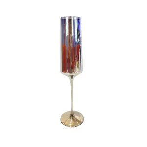 酒杯长笛香槟2022厂家批发定制塑料派对高脚杯磨砂圆柱形亚克力纸箱