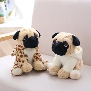 20CM dolması simülasyon köpekler peluş oyuncaklar Sharpei Pug güzel yavru Pet oyuncak peluş hayvan oyuncak çocuk çocuk doğum günü yılbaşı hediyeleri