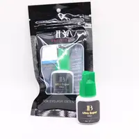 Новая упаковка IB i-beauty ультра супер клей зеленый колпачок самый быстрый клей для наращивания ресниц черный клей 5 мл