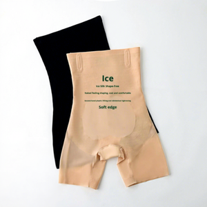 Pantaloncini Modellanti Senza Cuciture Ultra-Sottili <span class=keywords><strong>Sexy</strong></span> a Vita Media-Alta per Sollevamento Glutei, Pantaloni Modellanti Estivi da Donna - Product Image 1