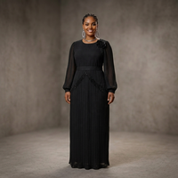 Nouvelles Robes Décontractées Élégantes en Polyester et Mousseline pour Femmes 2026 - Robe Longue Africaine Dashiki pour Soirée, Manches Cloche, Manches Longues, Été
