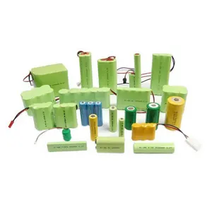 GEB Ni-MH 1,2 V 2,4 V 3,6 V 4,8 V 6V 7,2 V 9,6 V 12V 14,4 V 24V 100-80000mAh personalizado AA AAA Sub C batería recargable NiMH