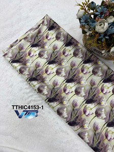 Tela brocada con textura de rosas, 100% poliéster (tela jacquard), estampado de Malasia, tela estampada personalizada para ropa de mujer - Product Image 3