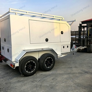 Remolque de Eje Único Herui de Alta Calidad, Personalizado, Estándar Australiano, de Acero Galvanizado Reforzado, con Recubrimiento de Polvo de Aluminio - Product Image 1