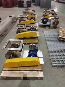 SS304旋转气闸阀排放卸料器给料阀，用于粉煤/纯碱/食品应用<span class=keywords><strong>4</strong></span> t/h电机/发动机 - Product Image 3