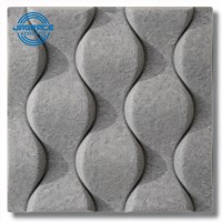 Tuiles murales en fibre de polyester 3D Jagrace ASTM E84 Classe A, ignifuges, traitement acoustique pour bâtiments commerciaux