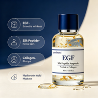 Ampoule visage au peptide de soie EGF, soin coréen pour la peau, marque privée, raffermissant, lissant, traitement quotidien, réparation, anti-âge, sérum pour le visage