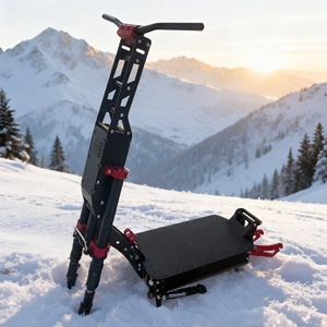 Cadre de trottinette électrique amélioré, ouverture de 150 mm compatible avec les pneus de 13/14 pouces, grand compartiment pour batterie de 40 à 100 Ah - Product Image 1