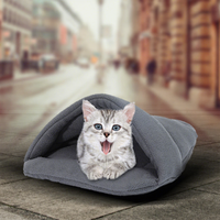 Coussin pour chien de petite et moyenne taille en stock, sac de couchage pour chat, tanière pour animaux de compagnie, chaude et respirante