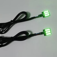 Misun Nouveau Design 9 LED 12V RGBW Phare de Voiture Effet Œil de Diable Haute Puissance Projecteur LED de Rétrofit Contrôle par APP