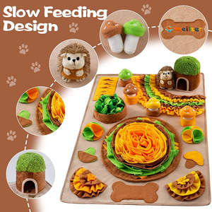<b>Large</b> Pet Snuffle <b>Mat</b> for Dogs Sniff <b>Mat</b> with Puzzle Toy Interactive Toys Portable Feeding <b>Mat</b> for Pet Foraging Skills - Product Image 2