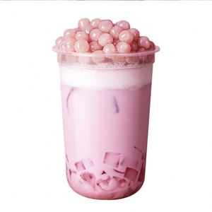 Couvre-gobelets jetables en plastique PP transparents en forme de U de 90 mm pour boissons, thé au lait, vodka, eau minérale, boissons froides - Product Image 4