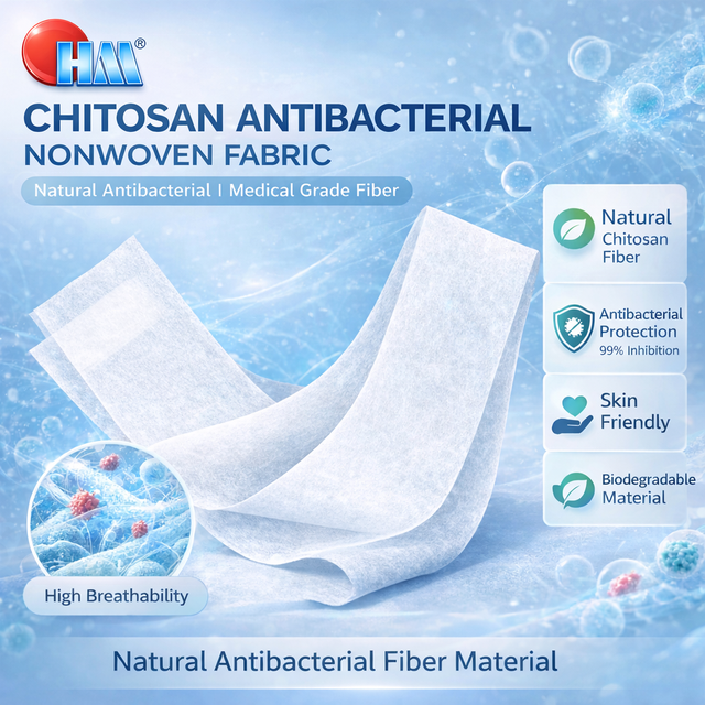 Biodegradable Chitosan Antibacterial Fiber From Chitin for Needle Punch Nonwoven Fabric Medical Hygiene Filter Material