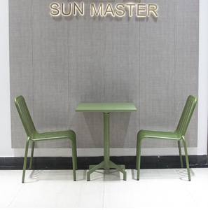 Ensemble de meubles en métal moderne, Patio de jardin extérieur <span class=keywords><strong>Table</strong></span> <span class=keywords><strong>pliante</strong></span> réglable café bistrot <span class=keywords><strong>Table</strong></span> en acier et chaise de salle à manger industrielle - Product Image 5